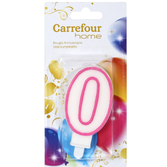 Bougie anniversaire n° 0 CARREFOUR HOME