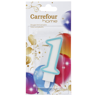 Bougie anniversaire n° 1 CARREFOUR HOME