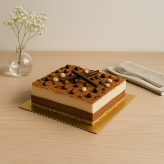 Entremet chocolat noisette - 4 parts 