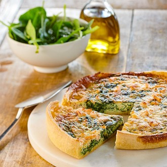 Quiche saumon épinards