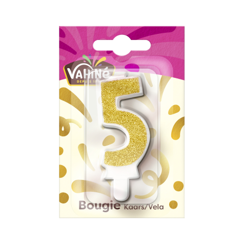 Bougie anniversaire n° 5 VAHINE