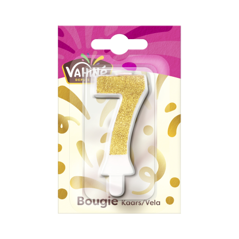 Bougie anniversaire n° 7 VAHINE