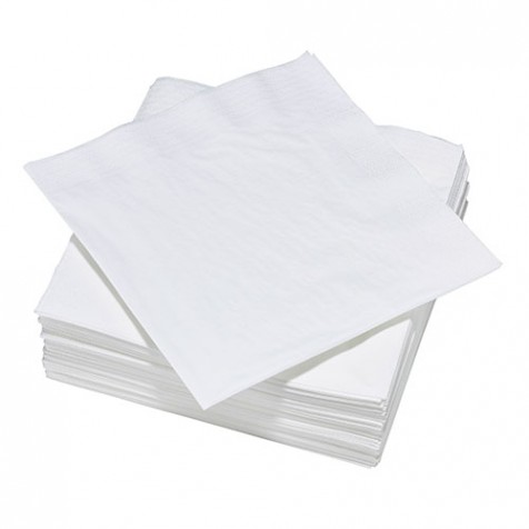 100 serviettes blanches 3 plis - 40cm_carrefour_traiteur