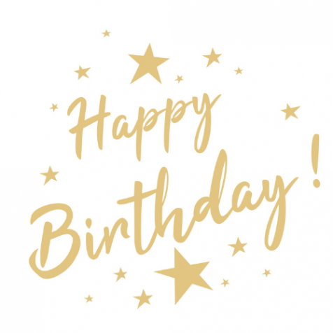 20 serviettes Happy Birthday Or - 33cm
