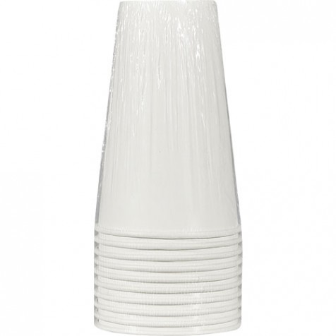 10 gobelets blancs en carton - 47cl
