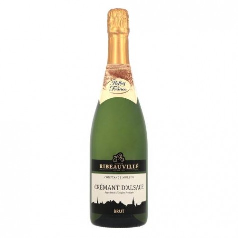 Vin pétillant blanc Alsace AOP Crémant d'Alsace Constance Muller "Reflets de France" - 75cl