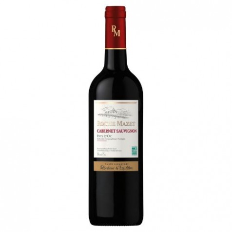 Vin rouge Languedoc Roussillon I.G.P Pays d'Oc Roche Mazet Cabernet Sauvignon - 75cl
