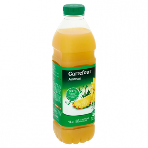 Jus d'ananas 100% pur fruit pressé Carrefour