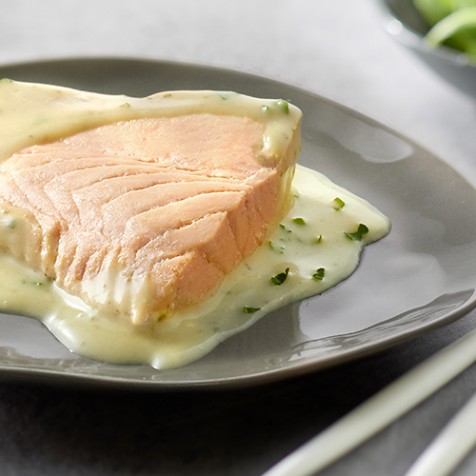 Pavé de saumon sauce oseille