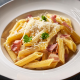 Pâtes penné à la carbonara (Image n°2)