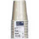 12 gobelets taupe en carton - 25cl (Image n°1)