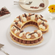 Letter Cake - Trois Chocolats - 6 Parts (Image n°2)