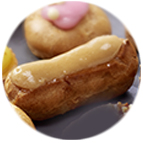 Minis éclairs café et chocolat