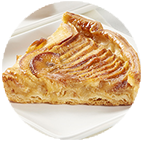 Part de tarte vergeoise aux pommes