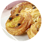 Minis pains aux raisins