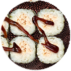 Makis (saumon, avocat, concombre, thon cuit mayo)