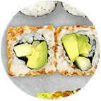 California (thon cuit mayo oignons frits, saumon)