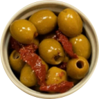 Olives vertes dénoyautées (80g)