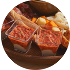 6 verrines aux tomates et thon