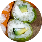 Springrolls avocat cheese