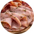 Tranches de jambon cuit aux herbes (60g la tranche)