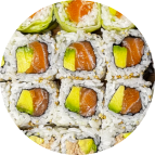 Californias saumon avocat