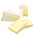 3 fromages : brie, chèvre, comté