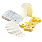 4 fromages : chèvre, gorgonzola, emmental, mozzarella