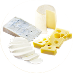 4 fromages : chèvre, gorgonzola, emmental, mozzarella
