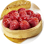 Tartelette aux framboises