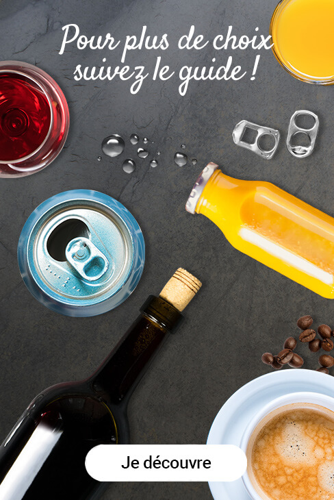 Suivez notre guide de boissons pour plus de choixwidth=